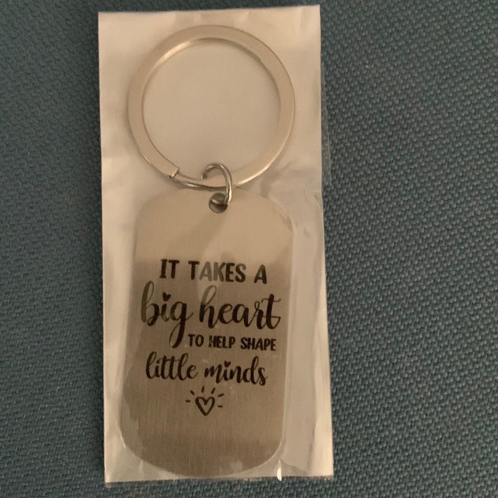 New in package keychain for teacher or childcare worker